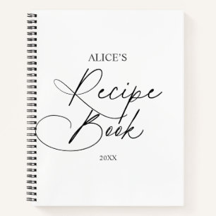 Recipe Book Script Handwriting