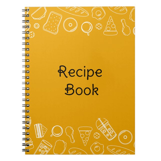 Recipe Book Spiral Photo Notebook (Front)