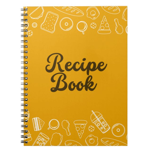 Recipe Book Spiral Photo Notebook (Front)