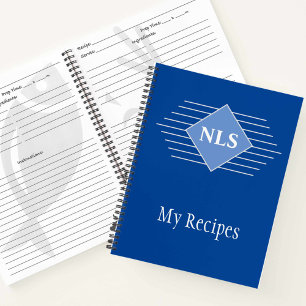 Recipe Book with Owner's Initials