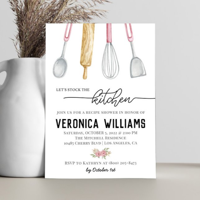 Recipe Bridal Shower Invitation (Creator Uploaded)
