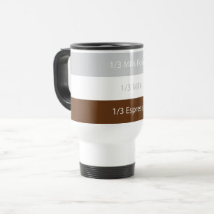 Recipe cappuccino Coffee   Text design Travel Mug
