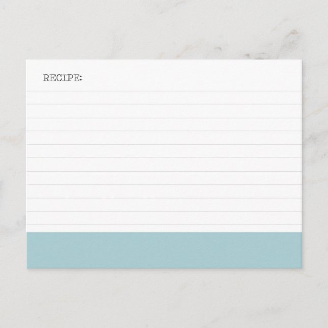 recipe card (Front)