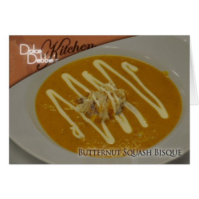 Recipe Card - Butternut Squash Bisque (Front Horizontal)