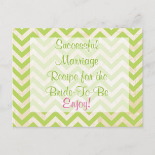 Recipe Card for a Successful Marriage Postcard