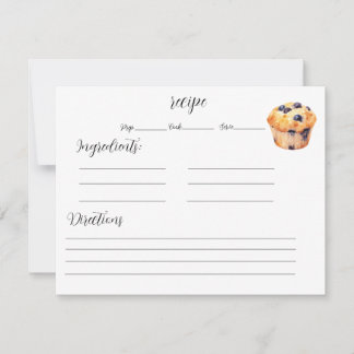 Recipe Card for Muffins
