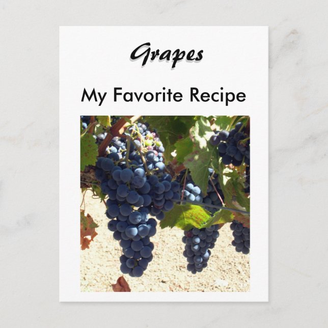Recipe Card - Grapes (Front)