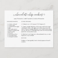 Recipe Card Postcard