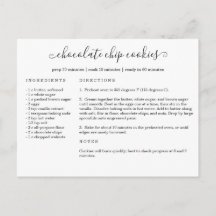 Recipe Card Postcard