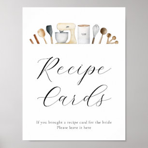 Recipe Card Sign