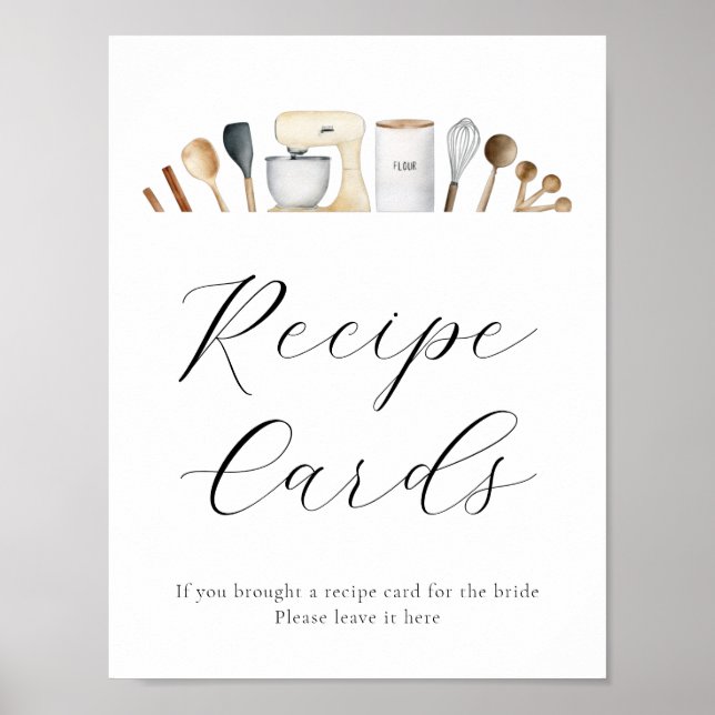Recipe Card Sign (Front)