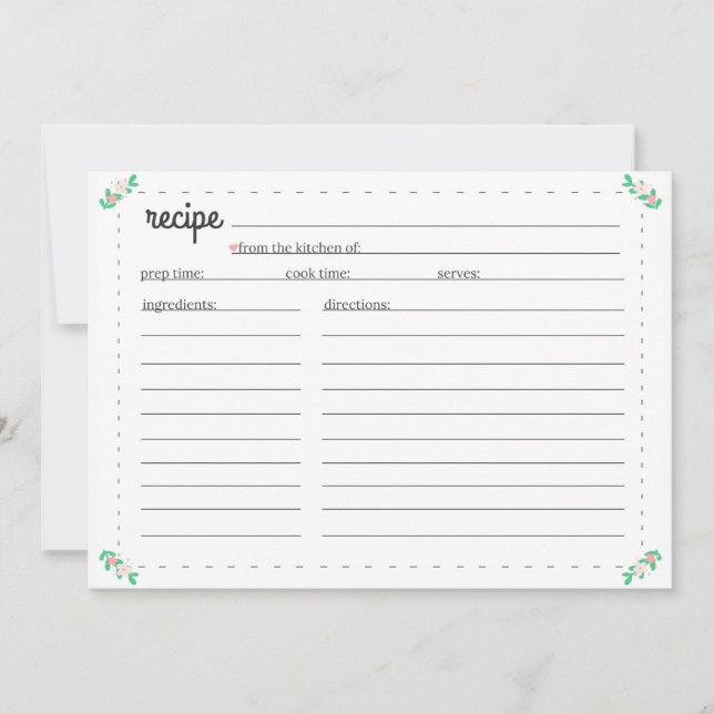 Recipe Cards (Front)