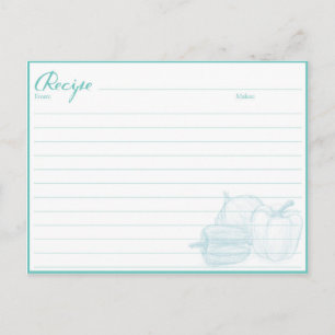 Recipe cards from family, family recipe book cards