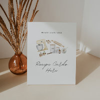 Recipe Cards Sign Stock the Kitchen Bridal Shower
