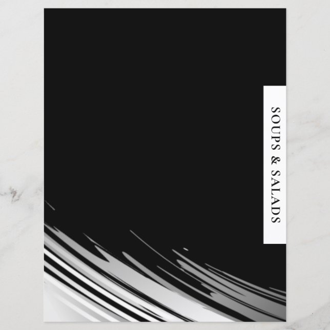 Recipe Category | Soups & Salads | Black & White (Front)