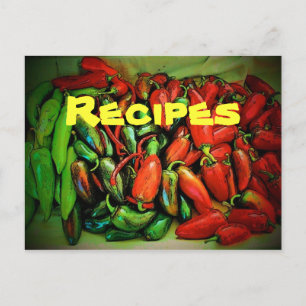 Recipe (Chilies) Postcard