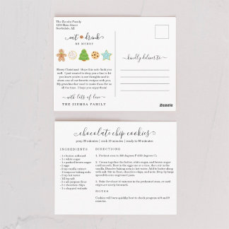 Recipe Christmas Postcard