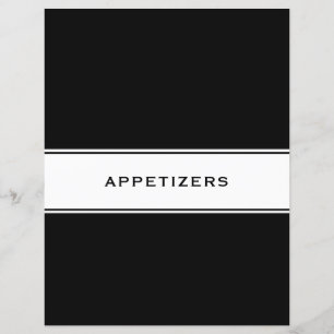 Recipe Cookbook Chapter Divider Appetizers
