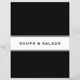 Recipe Cookbook Chapter Divider   Soups & Salads