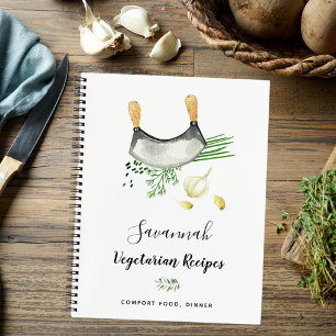 Recipe cooking food vegitarian herbs notebook