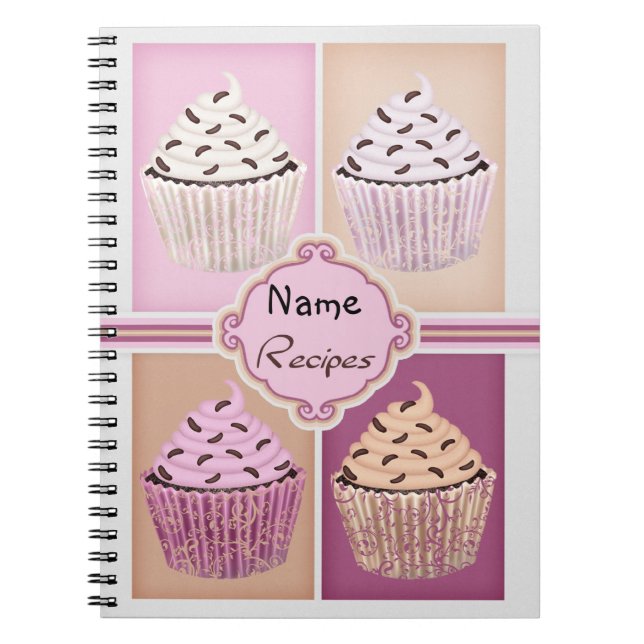 Recipe Cupcake Note Book (Front)