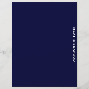 Recipe Divider Blue & White Meat & Seafood