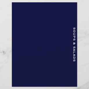 Recipe Divider   Blue & White   Soups & Salads