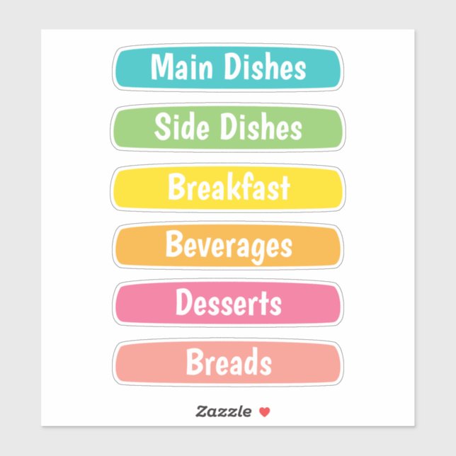 Recipe Dividers Personalized (Sheet)