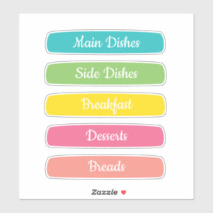 Recipe Dividers Personalized