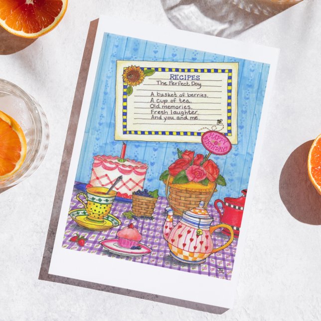 Recipe for a Perfect Day Birthday Card (Creator Uploaded)