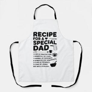 Recipe for a Special Dad Kitchen Love, Respect Apron