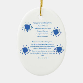 Recipe for an Oilfield Wife Ceramic Tree Decoration