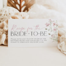 Recipe for Bride Request Blush Pink Wildflower
