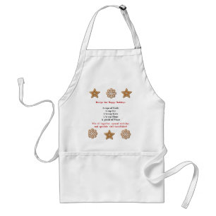 Recipe For Happy Holidays Apron