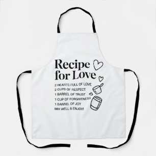 Recipe for Love Kitchen Romantic Quote Cooking Apr Apron
