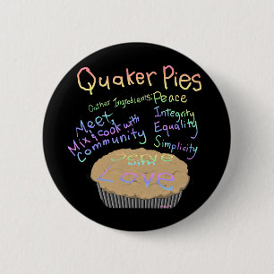 Recipe for Quaker Pies 6 Cm Round Badge