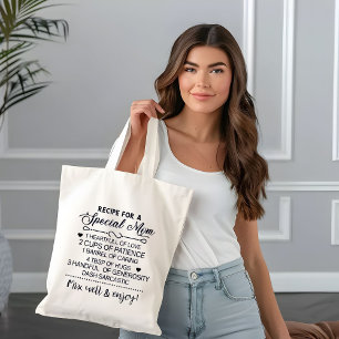 Recipe for Special Mum Mother's day Gift Tote Bag