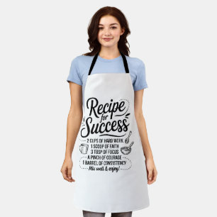 Recipe for Success – Heartfelt Kitchen Quote Apron