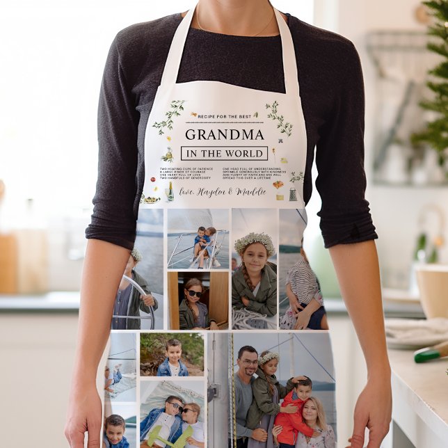 Recipe for the Best Grandma | Mother's Day Photo Apron (Creator Uploaded)