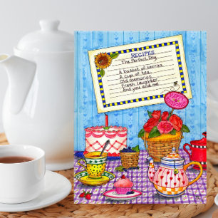 Recipe for the Perfect Day Inspirational Postcard
