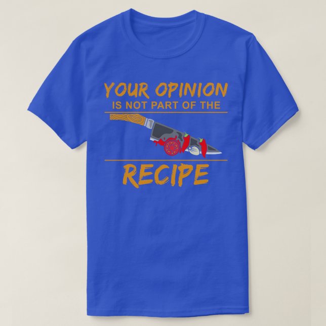 Recipe for Vegetable pan T-Shirt (Design Front)