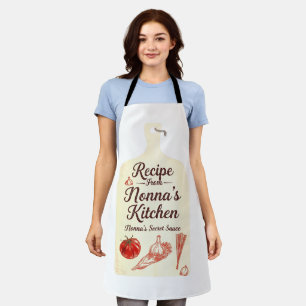 Recipe From Nonna's Kitchen Apron Italian Grandm