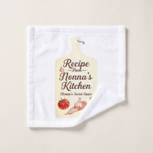 Recipe From Nonna's Kitchen Tea Towel Italian Gr