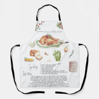 Recipe Heirloom Apron | Turkey Stuffing