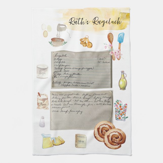 Recipe Heirloom Tea Towels (Vertical)
