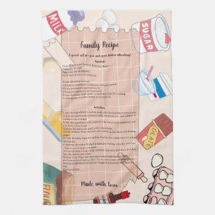 Recipe Ingredients Tea Towel