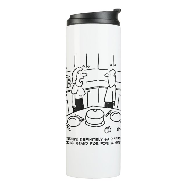 Recipe Instructions Followed Cooking in a Kitchen  Thermal Tumbler (Rotated Left)