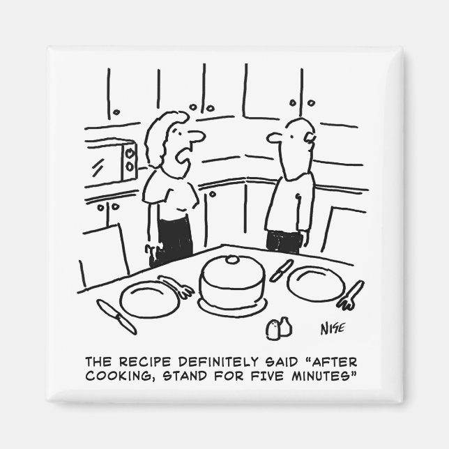Recipe Instructions. Home cooking in a Kitchen Magnet (Front)