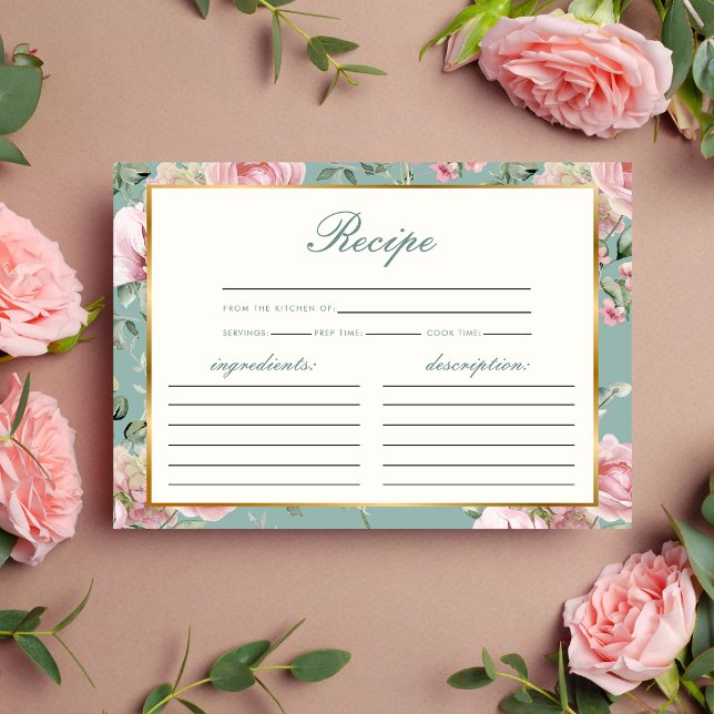 Recipe Love Shack Fiance Garden Bridal Shower Enclosure Card (Creator Uploaded)