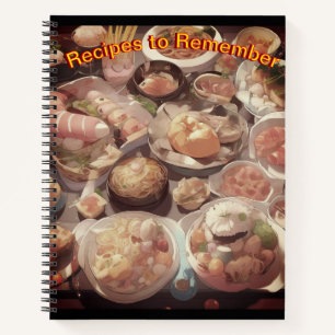 Recipe Notebook, for recipes worth remembering. Notebook